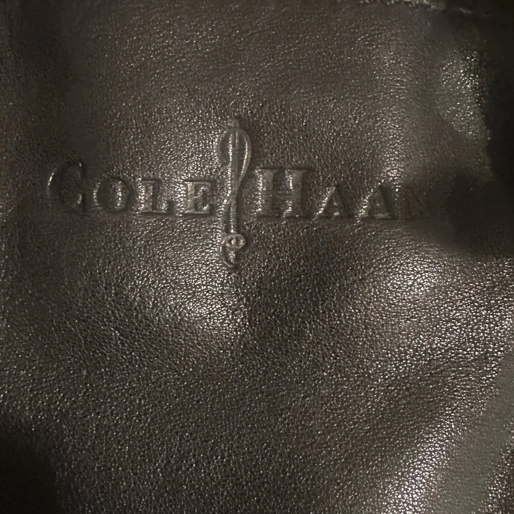 Cole Haan Black Leather Laptop Convertible Bag